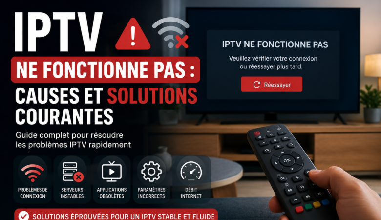 IPTV ne fonctionne pas : causes et solutions courantes