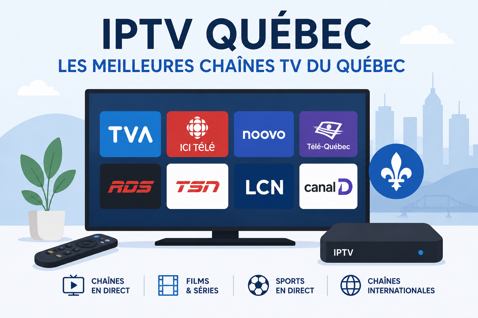 Chaînes IPTV Québec