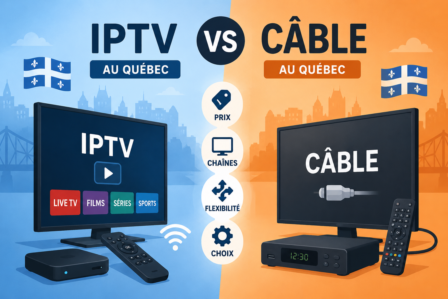IPTV et câble au Québec
