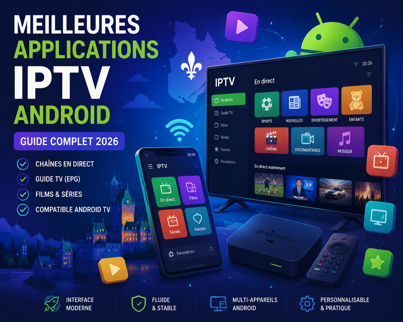 Applications IPTV Android