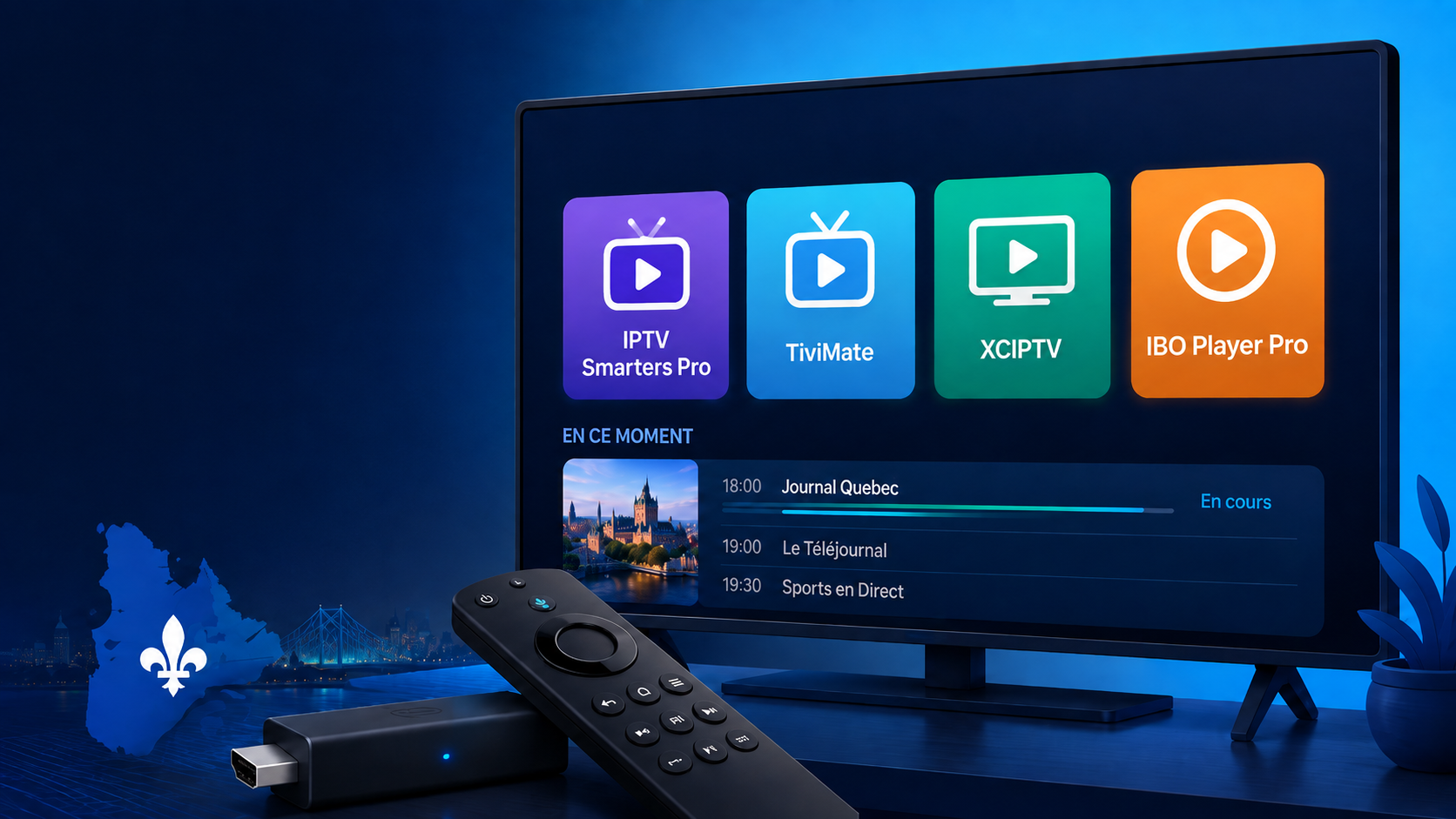 Applications IPTV pour Firestick au Quebec