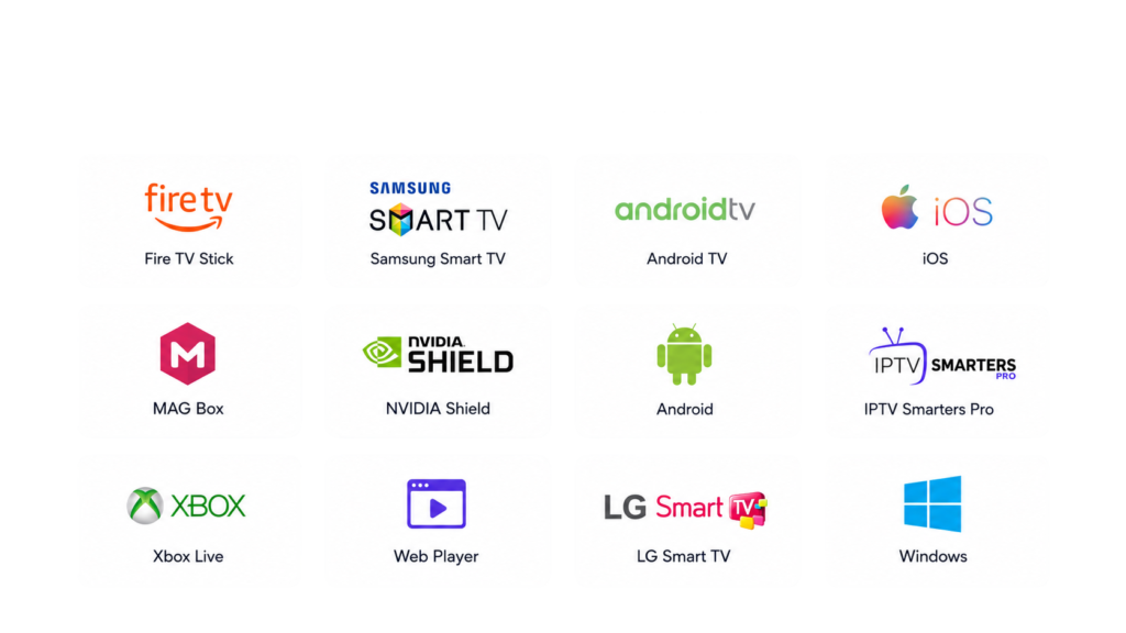 Compatible IPTV devices